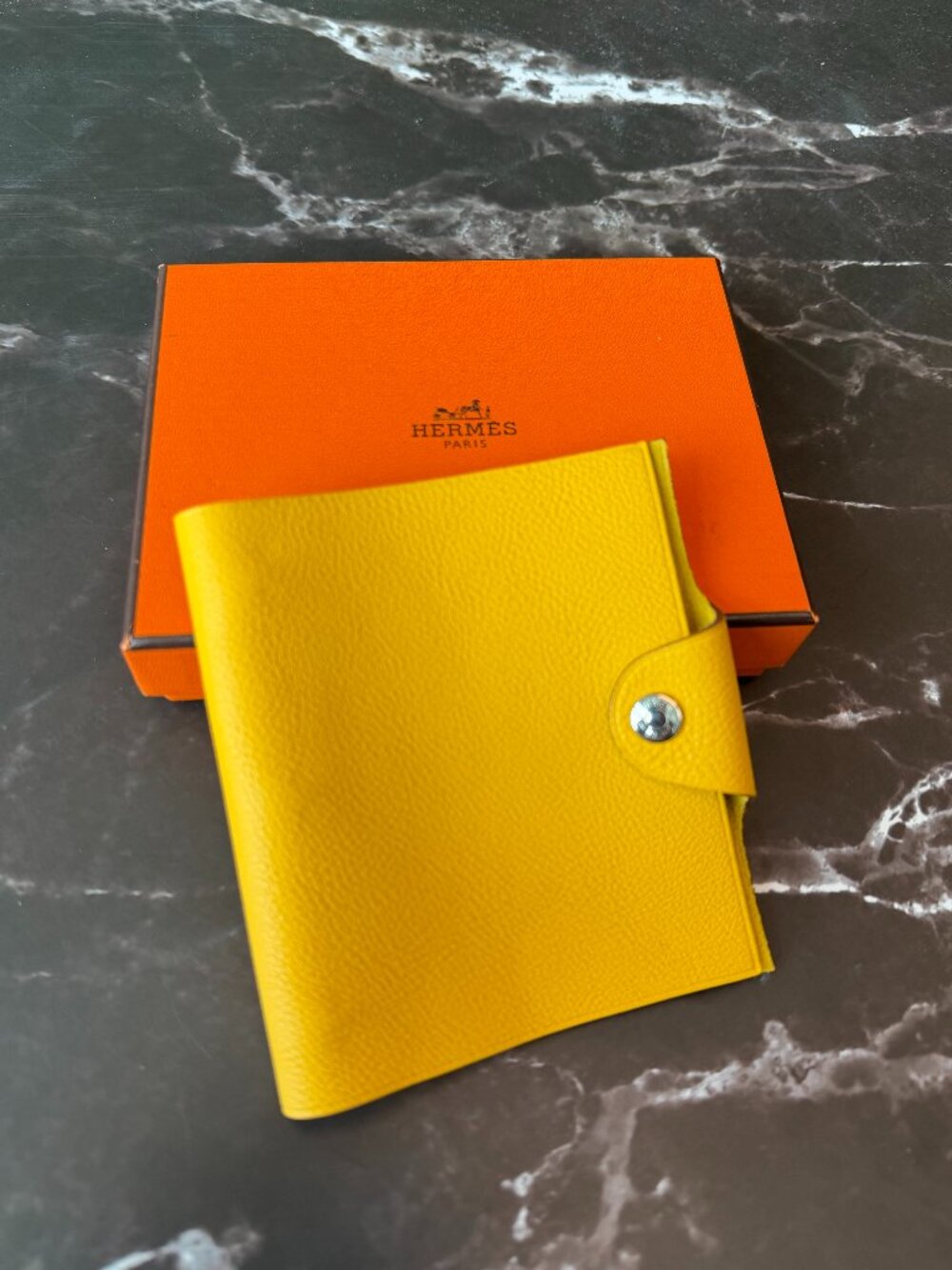 Hermès Leather Agenda Cover Vibrant Yellow